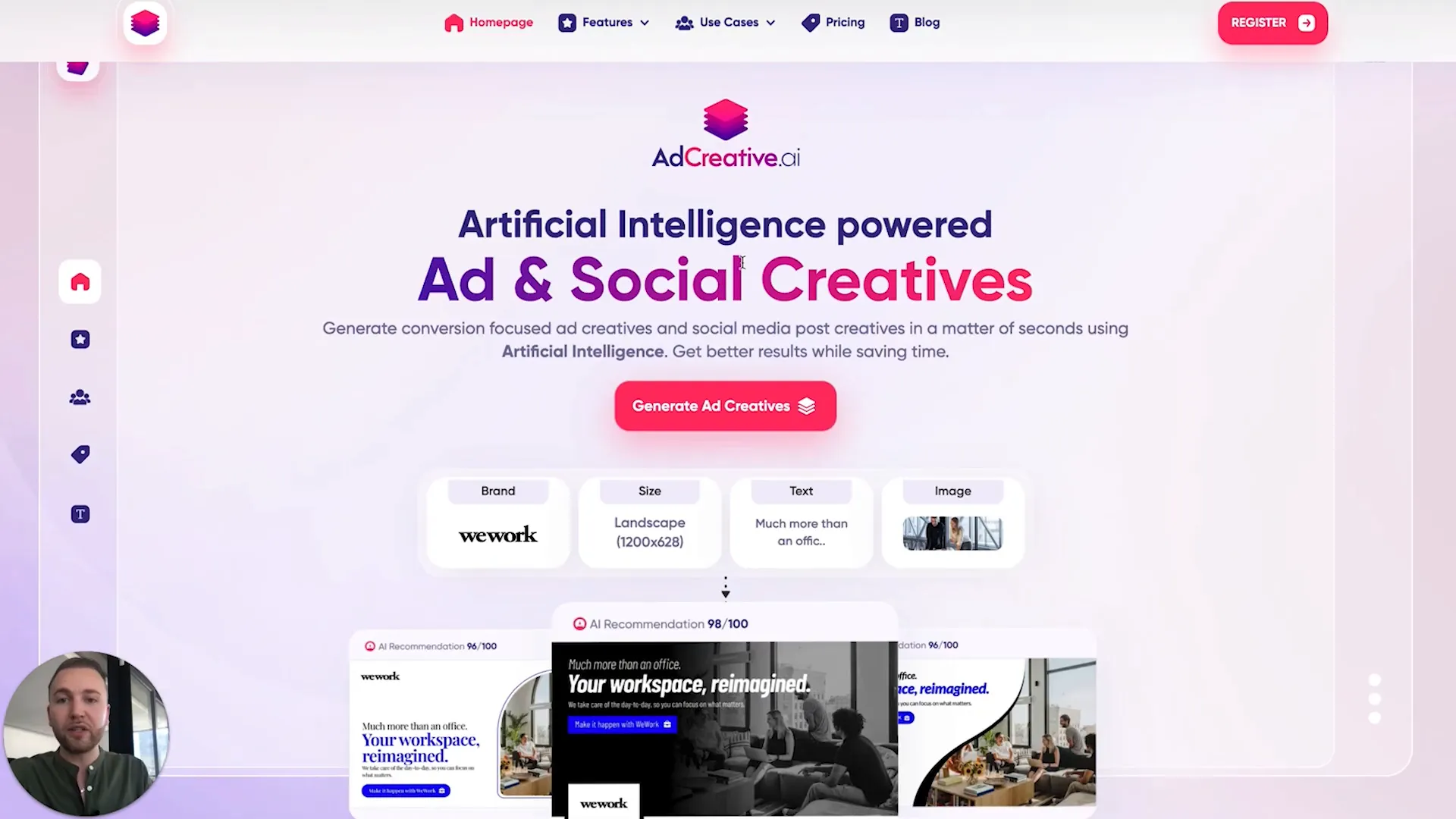 تولید تبلیغات به کمک AdCreative.ai
